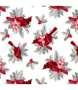 Tela Colección Holiday style Cardinals