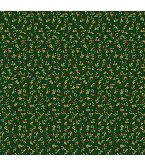 
                                                                                            Tela Colección Holiday Twinkle Holly DarkGreen/Gold
                                                                                    