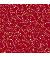 Tela Colección Holiday Twinkle Twinkle Lights Dark Red/Gold