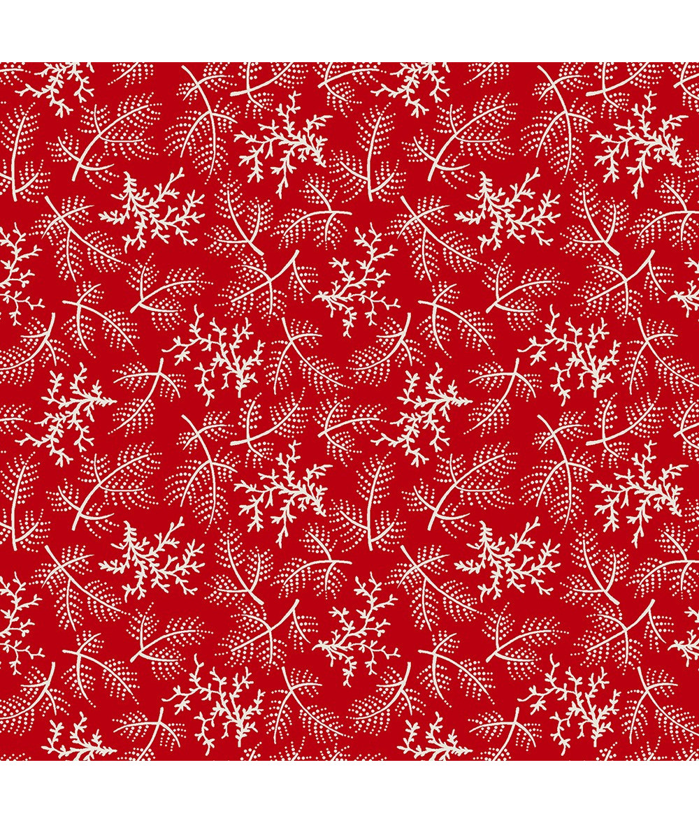 Tela colección Winter in Snowtown Blowing Trees Texture