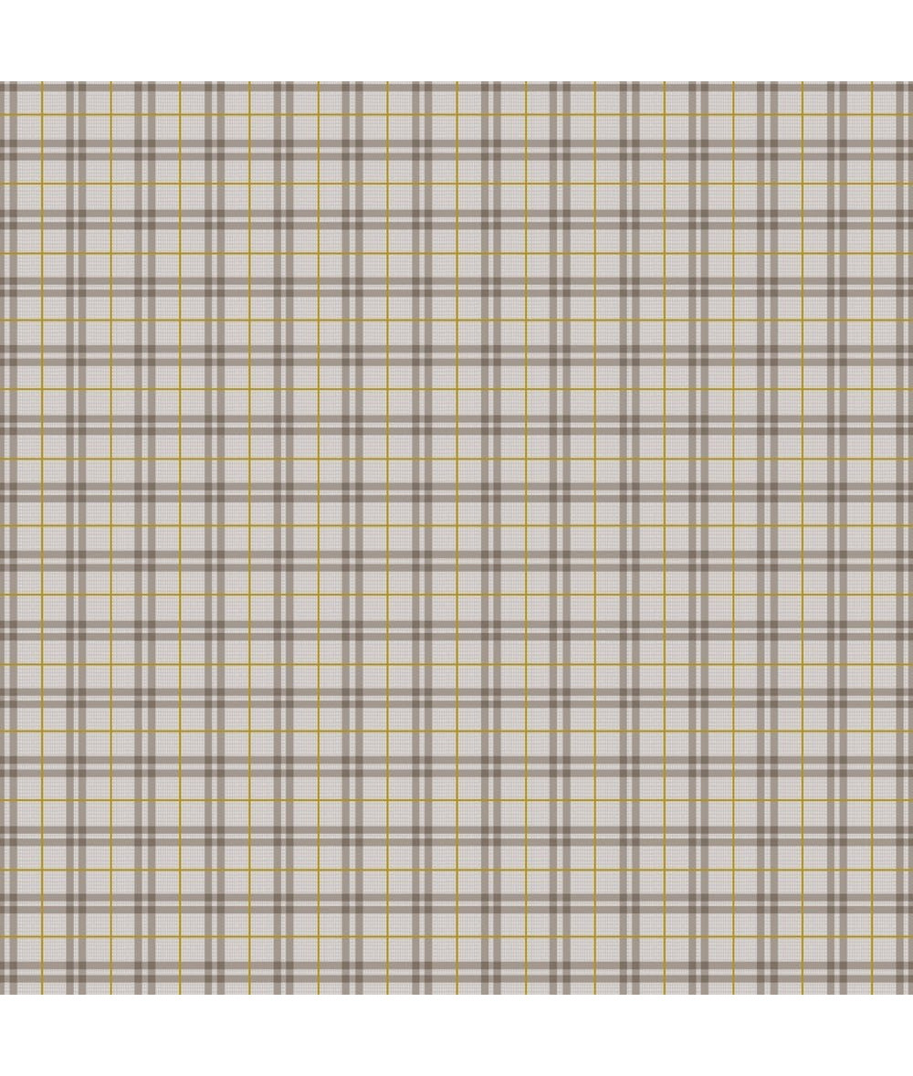 Tela colección Winter Dreams Gingham Taupe Metallic