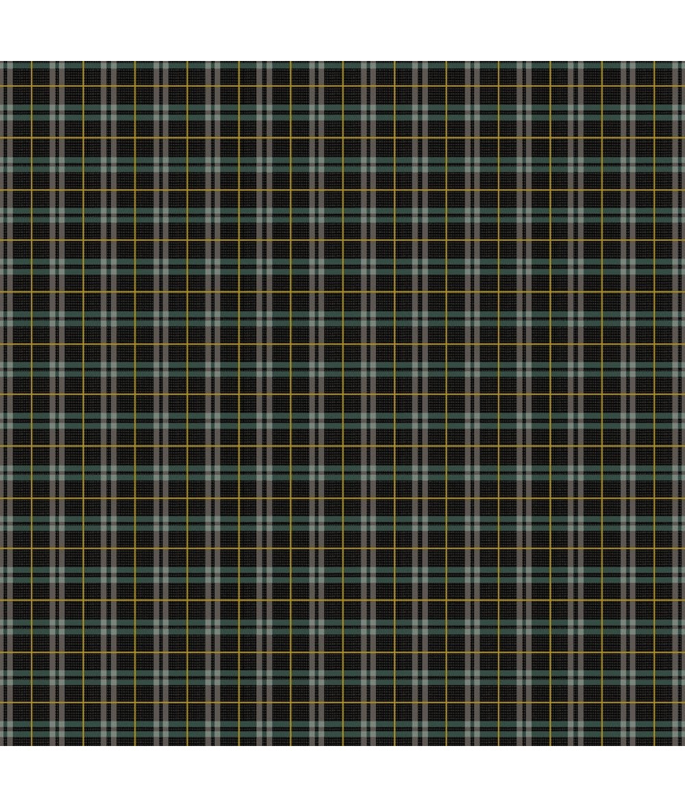 Tela colección Winter Dreams Gingham Black Metallic