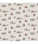 Tela colección Winter Dreams Houses Taupe
