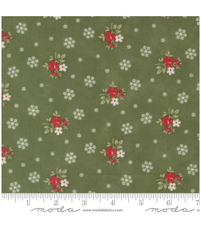 Tela colección A Christmas Carol Holly