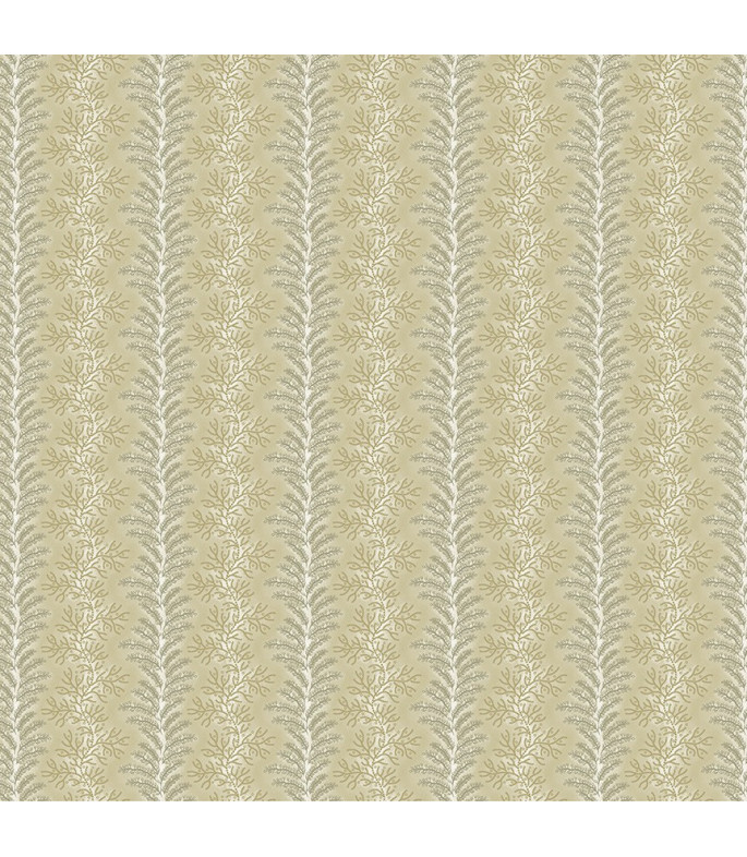 Tela Colección Garden Tale Biscuit Fern Stripe