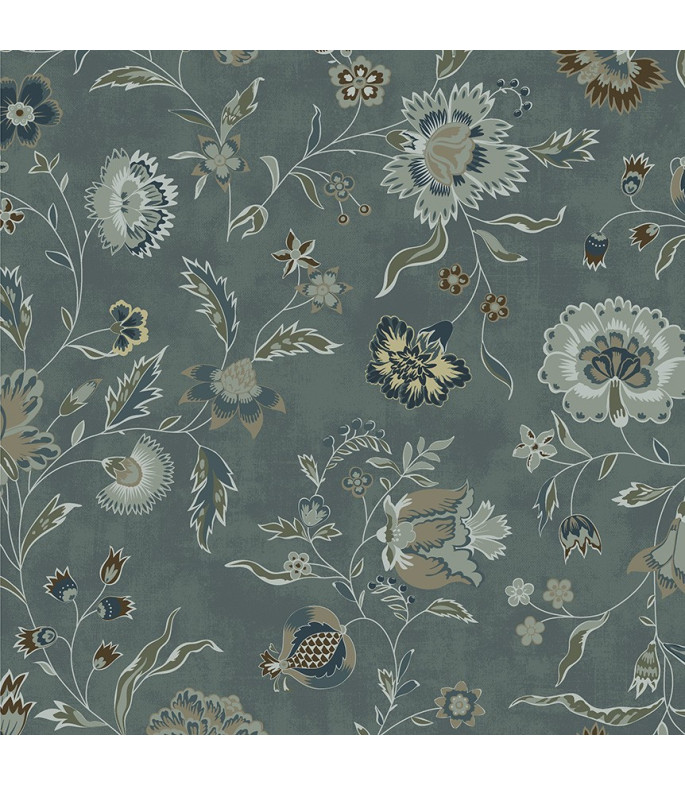 Tela Colección Garden Blue Suede Flourish