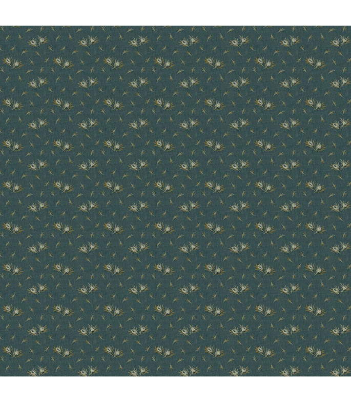 Tela Colección Garden Navy Flower Bud