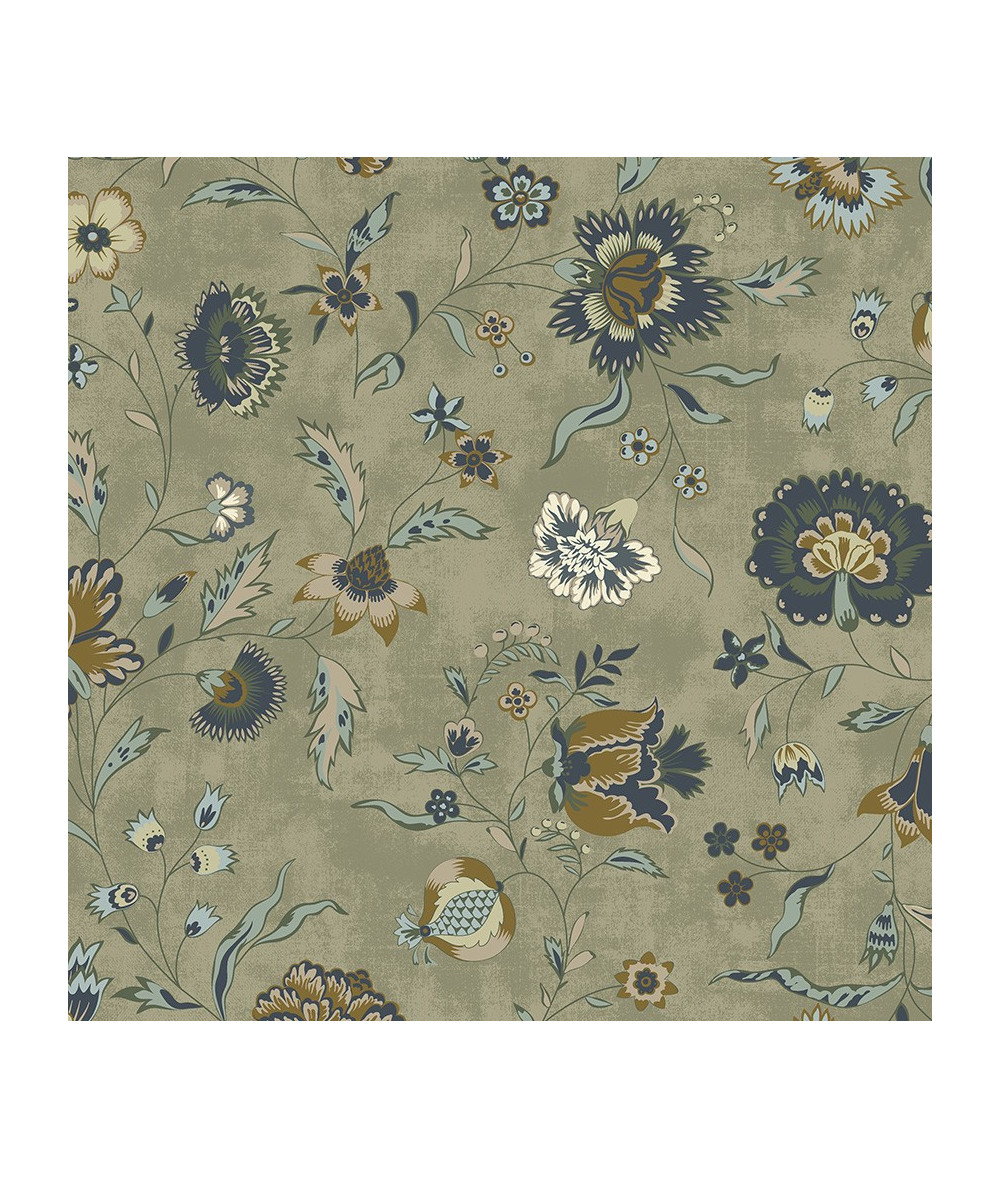 Tela Colección Garden Crushed Sage Flourish