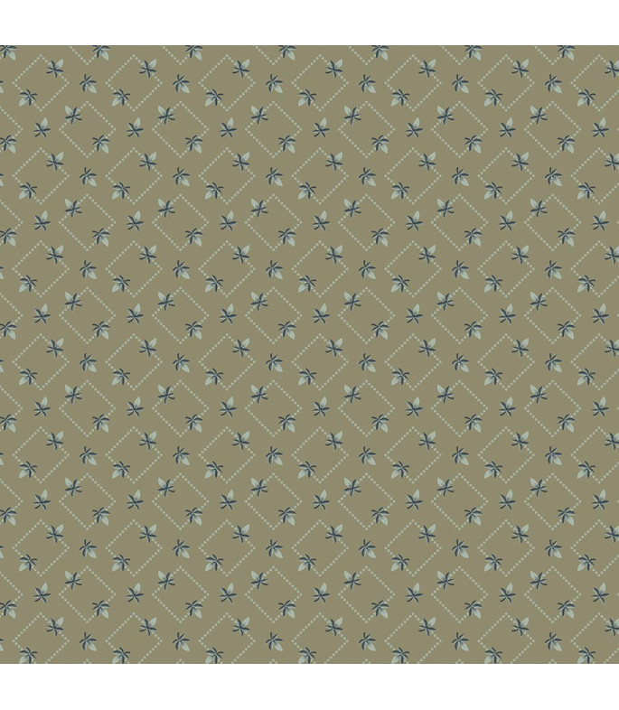 Tela Colección Garden Taupe Diamond floral