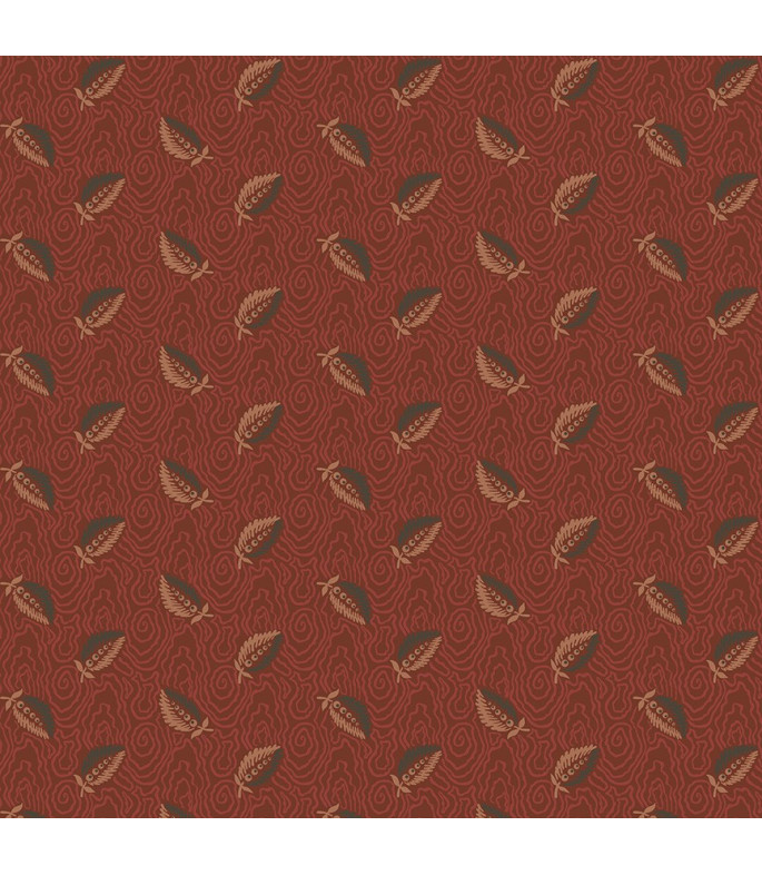 Tela Colección Garden Ruby Floating Leaf
