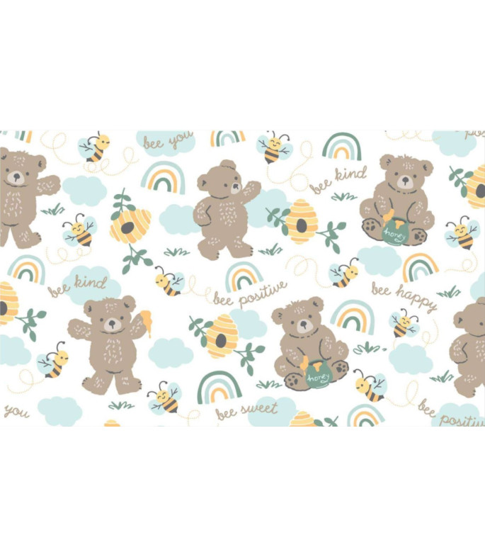 Tela Colección Hello_Honey Bears