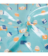 Tela plástica Cotton Laminated PU Sushi