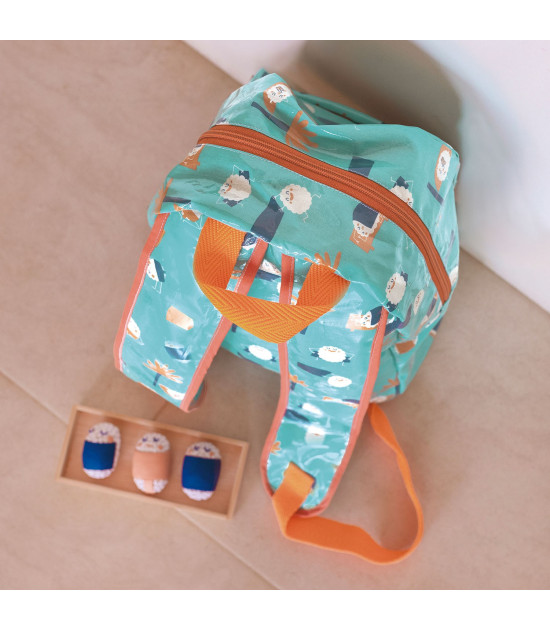 Tela plástica Cotton Laminated PU Sushi