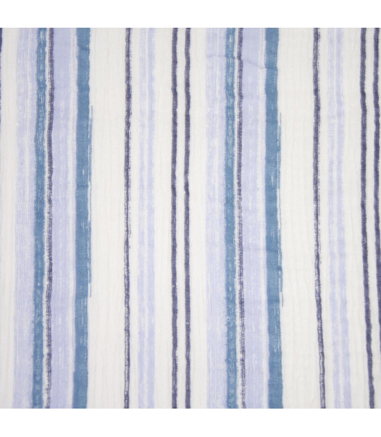 
                                                                                            Tela muselina Blue Jeans Stripes
                                                                                    