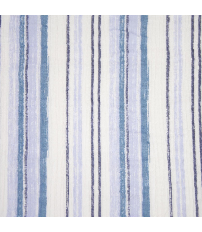 Tela muselina Blue Jeans Stripes