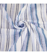 Tela muselina Blue Jeans Stripes