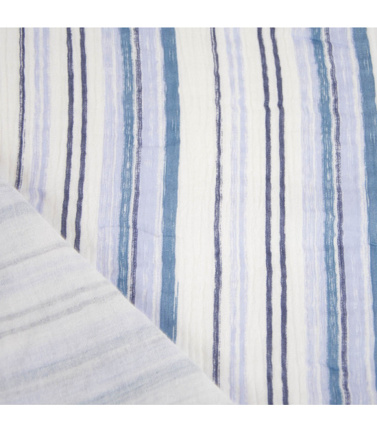 Tela muselina Blue Jeans Stripes