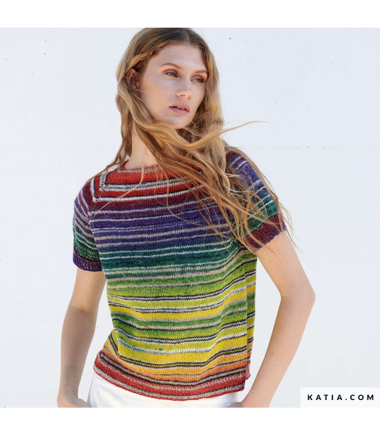 
                                                                                            Patrón jersey top-down
                                                                                    