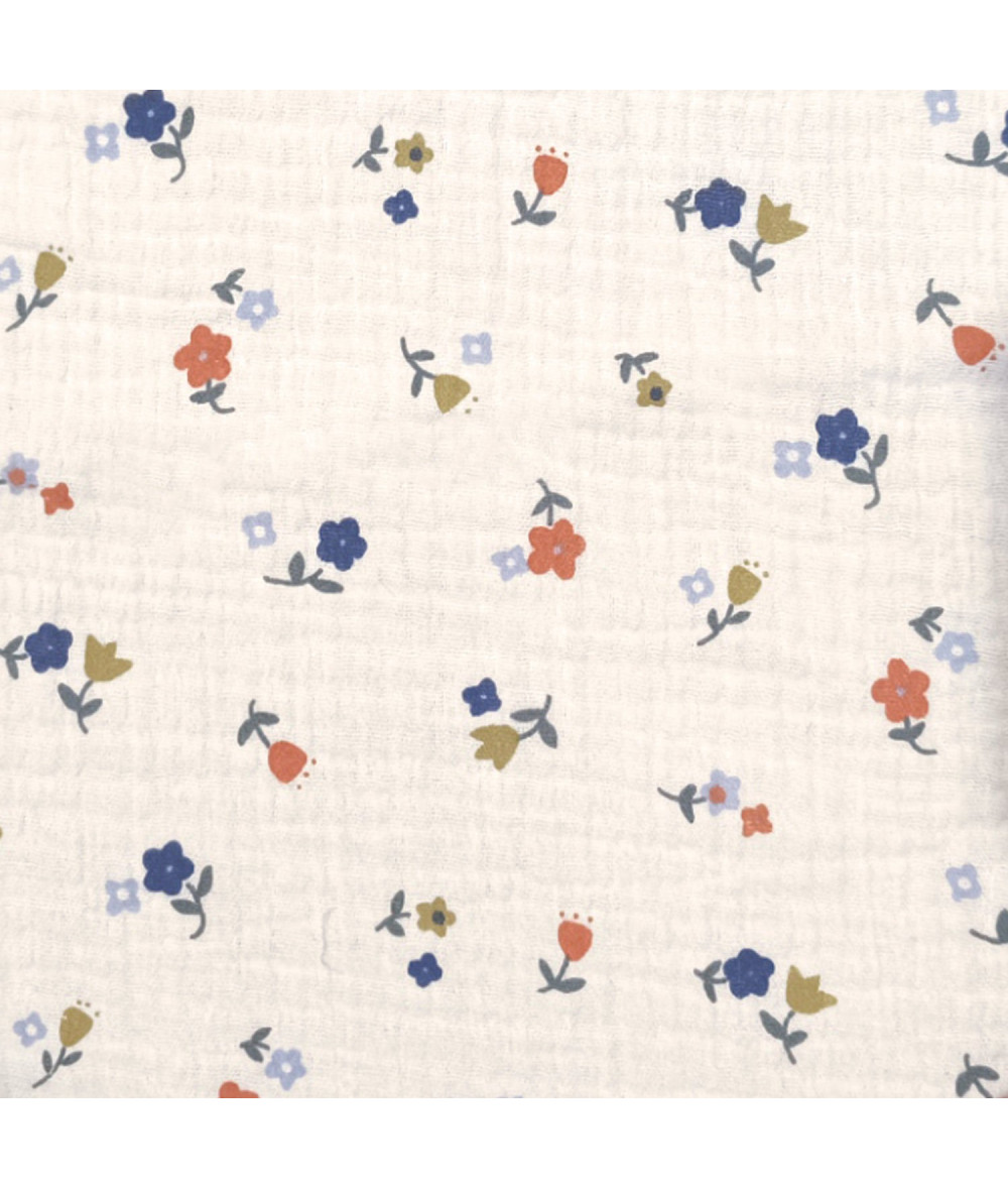 Tela Muselina Acolchada Padded Stand Right Flowers