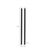 Asas 60cm negras y marrones