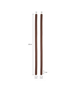 Asas 60cm negras y marrones