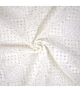 Tela de encaje Crochet con diseño cuadrado