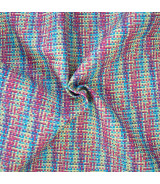 Tela Polipiel multicolor efecto textil Vibrant Agotada