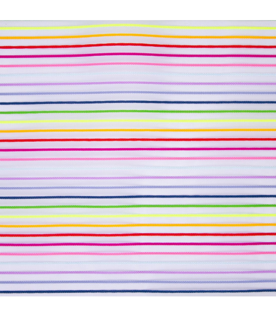 
                                                                                            Tela Tejido de rejilla de rayas multicolor Transparente - Agotado
                                                                                    