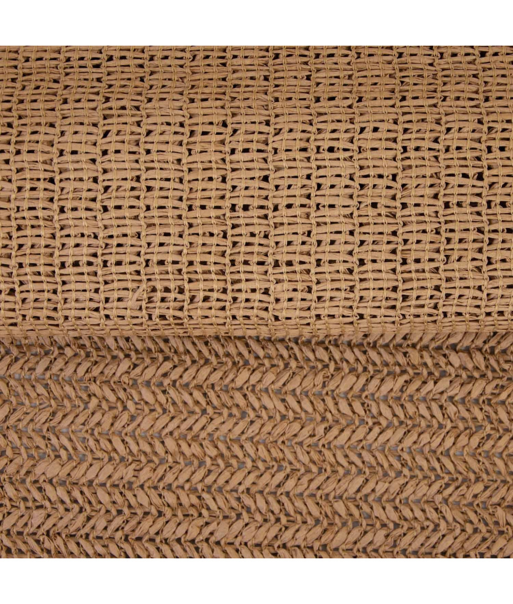 Tejido punto 100 % papel raffia Natural Color - Agotado