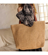 Tejido punto 100 % papel raffia Natural Color - Agotado