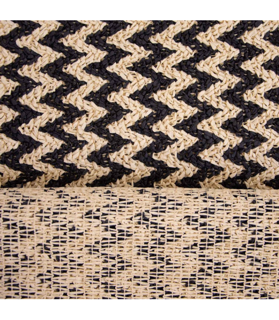 
                                                                                            Tejido punto 100 % papel raffia Black & White - Agotado
                                                                                    