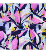 Tela viscosa Rayon Lilac Butterfly Chalis