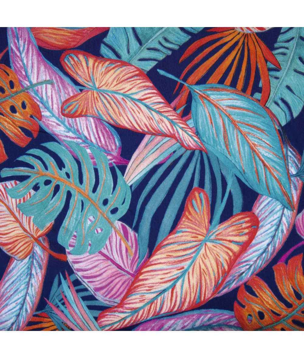 Tela de Rayon Tortoise Leaves