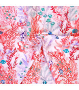 Lycra baño estampada Red Seabed