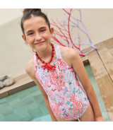 Lycra baño estampada Red Seabed