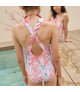 Lycra baño estampada Red Seabed