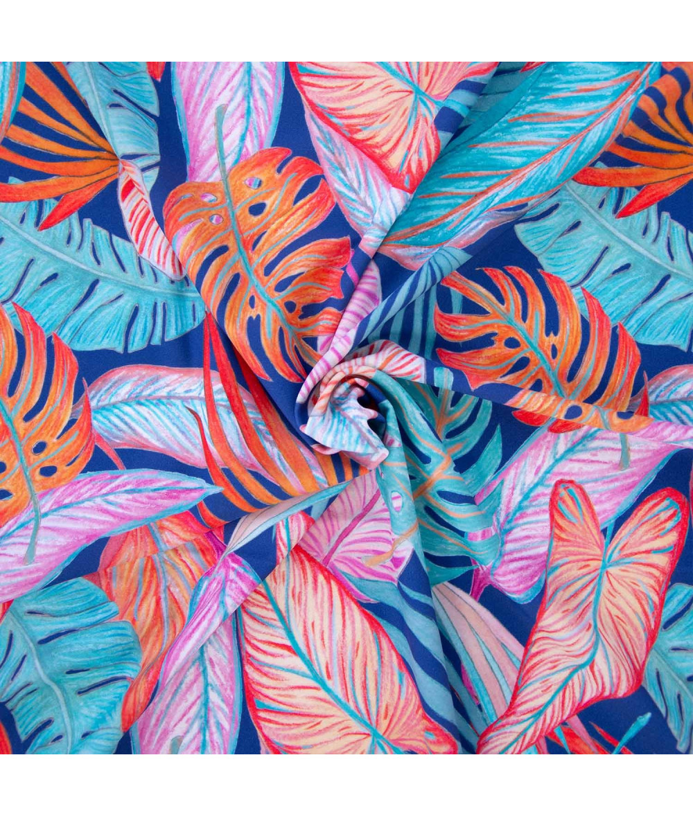 Lycra baño estampada Tortoise Leaves