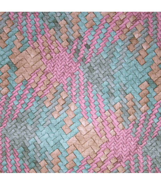
                                                                                            Tela Polipiel Diseño zigzag colores pastel
                                                                                    