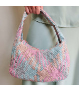 Tela Polipiel Diseño zigzag colores pastel