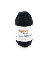 Ovillo Katia Amigurumi 100% algodón 20 g color negro