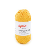 Ovillo Katia Amigurumi 100% algodón 20 g color amarillo