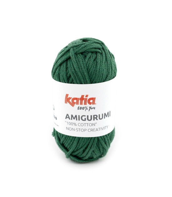 Ovillo Katia Amigurumi 100% algodón 20 g color verde