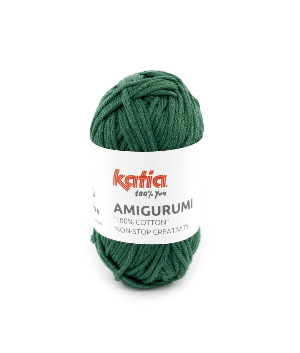 Ovillo Katia Amigurumi 100% algodón 20 g color verde