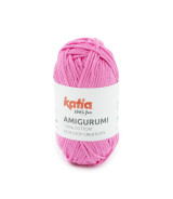 Ovillo Katia Amigurumi 100% algodón 20 g color fucsia