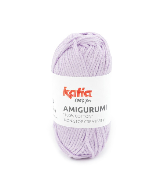 Ovillo Katia Amigurumi 100% algodón 20 g color malva