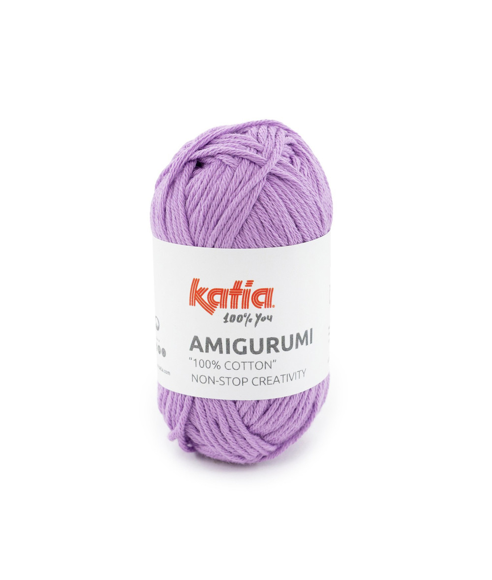Ovillo Katia Amigurumi 100% algodón 20 g color púrpura