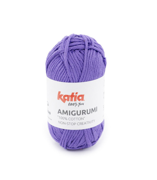Ovillo Katia Amigurumi 100% algodón 20 g color morado