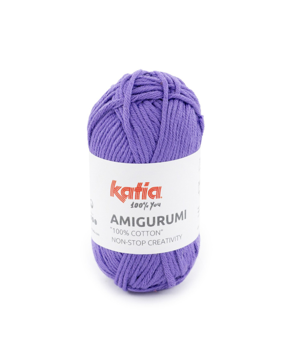 Ovillo Katia Amigurumi 100% algodón 20 g color morado