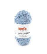 Ovillo Katia Amigurumi 100% algodón 20 g color azul medio