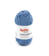 Ovillo Katia Amigurumi 100% algodón 20 g color azul tejano